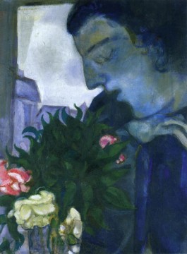 マルク・シャガール Painting - 横顔の自画像 現代マルク・シャガール
